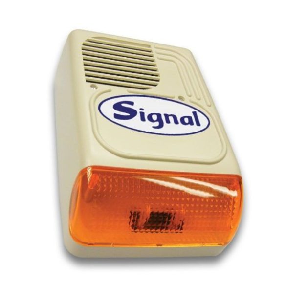 Signal PS-128-7 (korábban PS-128-7/Signal) kültéri hang- és fényjelző (7 hangú, 2 start bemenettel)